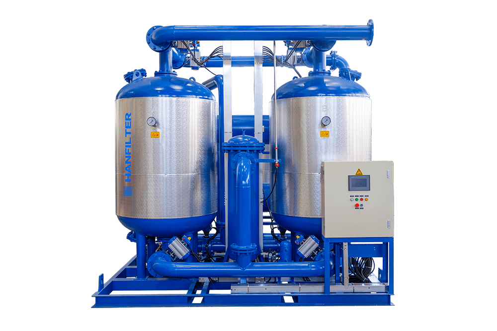 WYR Series Heat of Compression Dessiccant Compressed Air Dryers(Zero Air Loss)