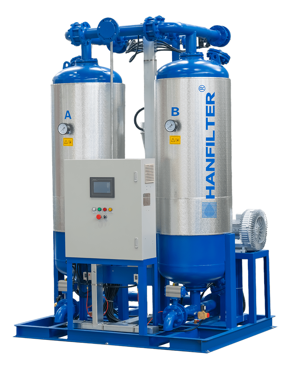 GXF Series Blower Purge Desiccant Compressed Air Drers (Use 1% purge air for desiccant cooling)
